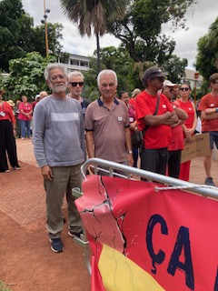 Ary Yée Chong Tchi Kan, Serge Folio et Yannick Aquilimeba.