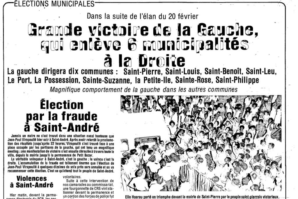 Élections municipales mars 1983 il y a 40 ans
