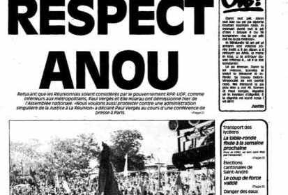 1987 : Bataille pour l'égalité - démission des députés du PCR