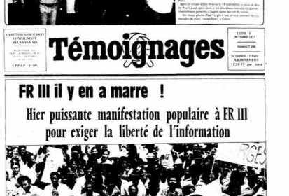 1977 : lutte pour le droit à l'information