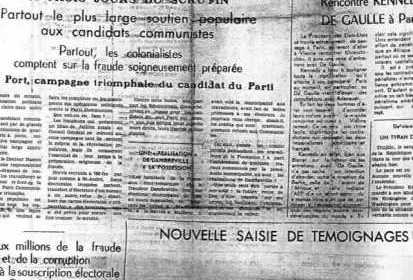 1961 : une des nombreuses saisies subie par Témoignages